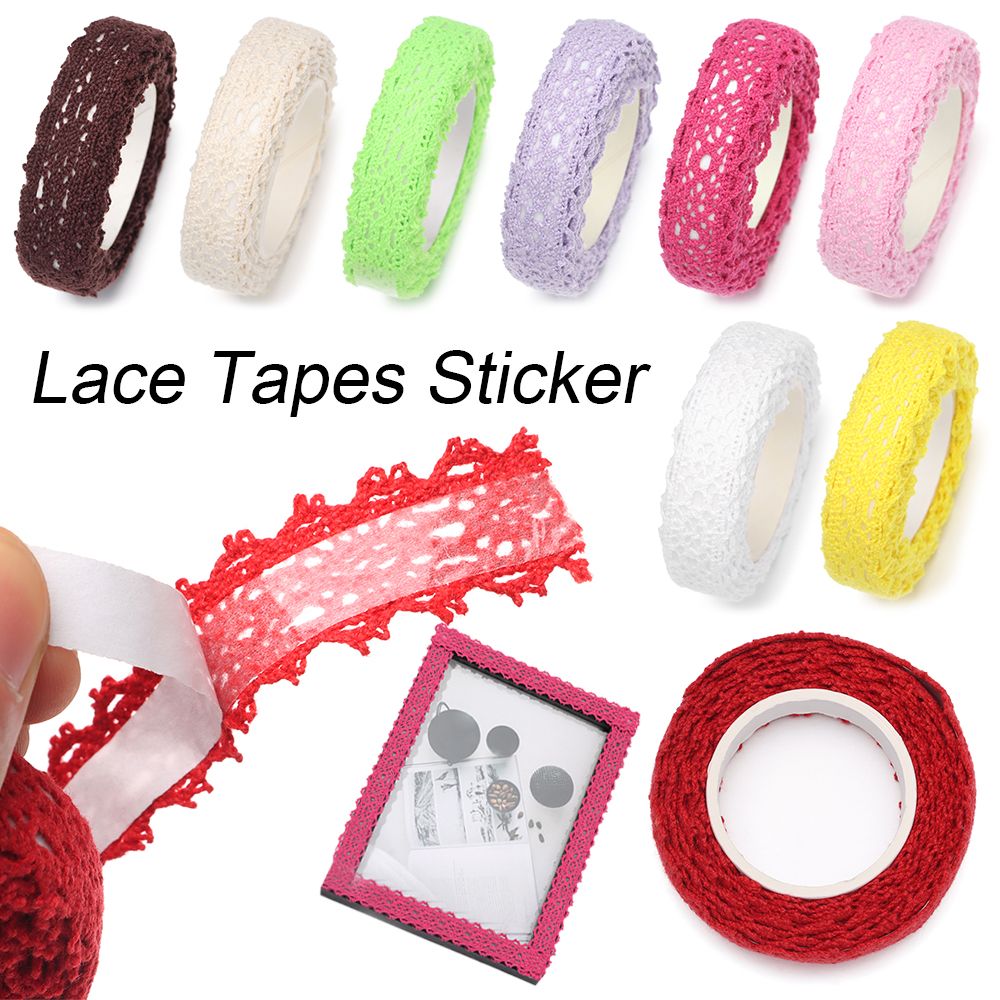 Lace Ribbon Trim - 2 jardy/pc koronki taśmy naklejki materiały
