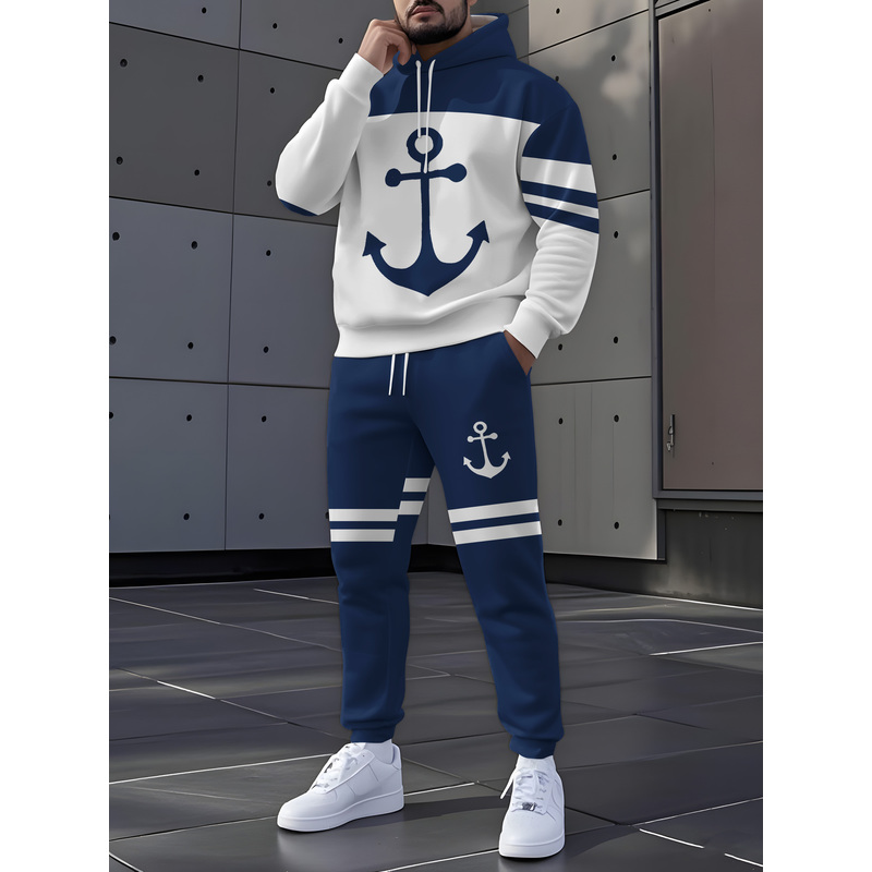 Embellish Knit - Męski zestaw odzieży sportowej w stylu