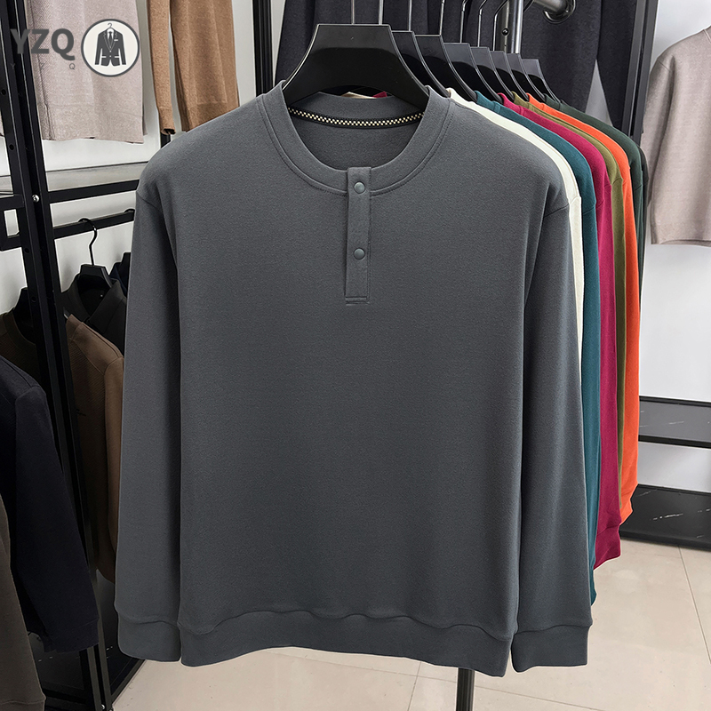Embellish Knit - Ciepła, dzianinowa koszulka Henley z długim