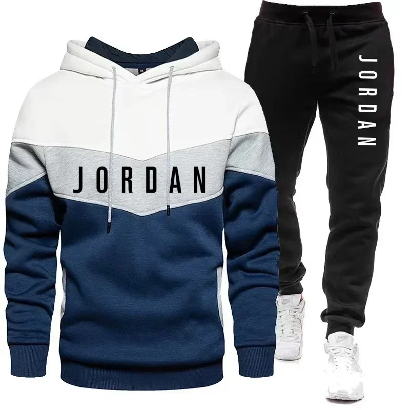 Embellish Knit - Męski dres Jordan z nadrukiem liter,