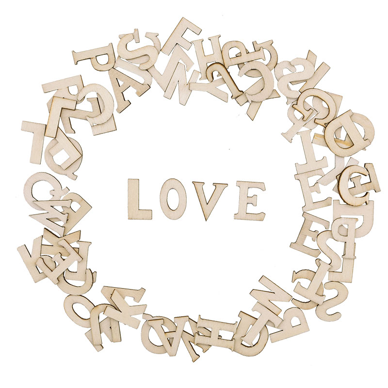 100szt Litery Drewniany Alfabe – Embellishments For Scrapbooking recenzja i cena