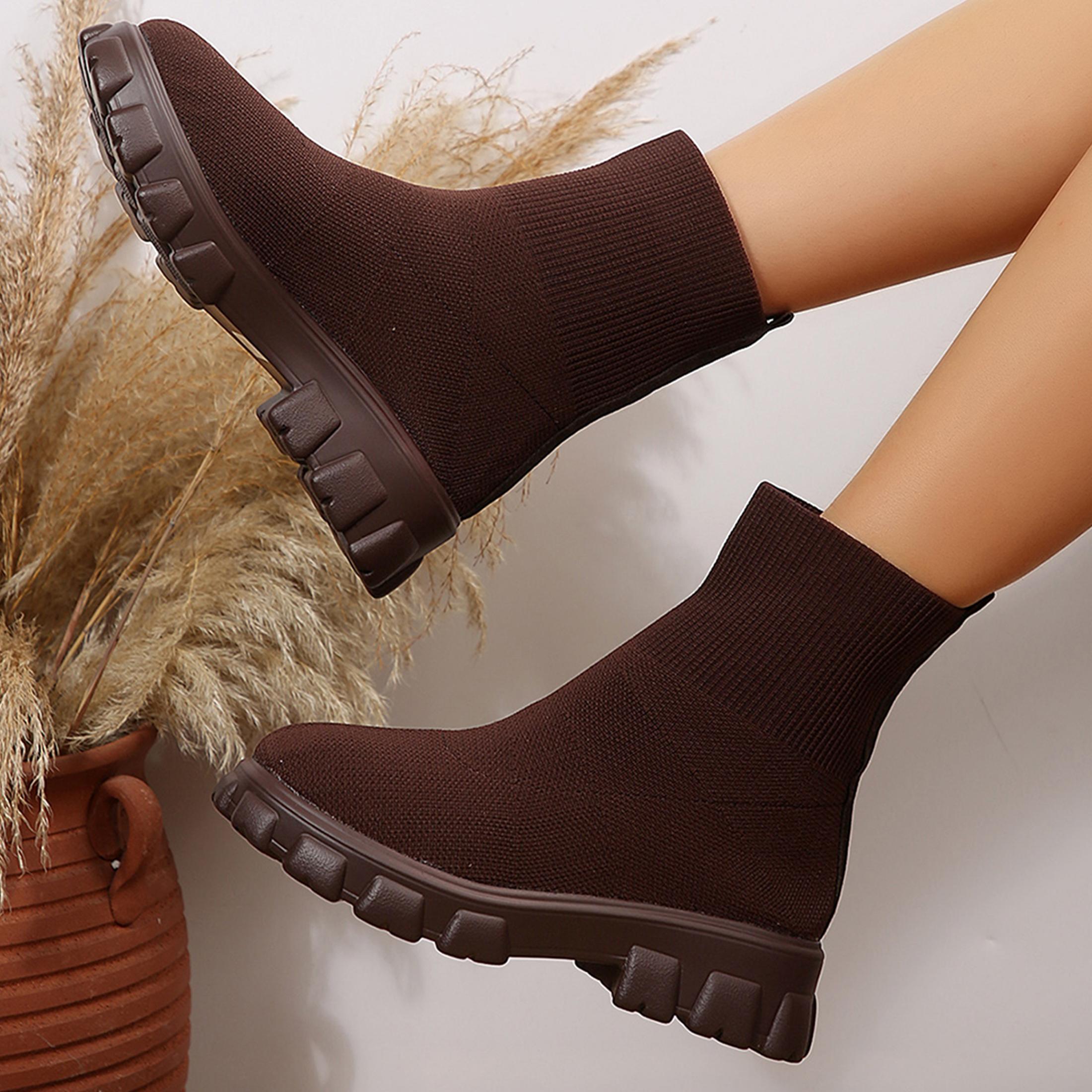 Botki damskie wygodne z okrągł – Embellish Knit recenzja i cena