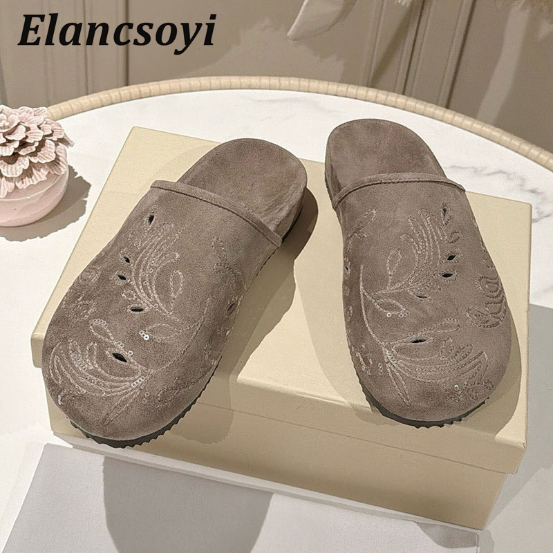 Leniwe Klapki Damskie z Haftem – Embroidery Embellishments recenzja i cena