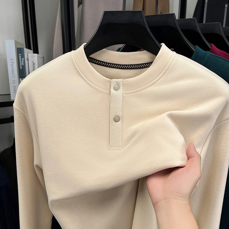 Męska luźna bluza Henley z okr – Embellish Knit recenzja i cena