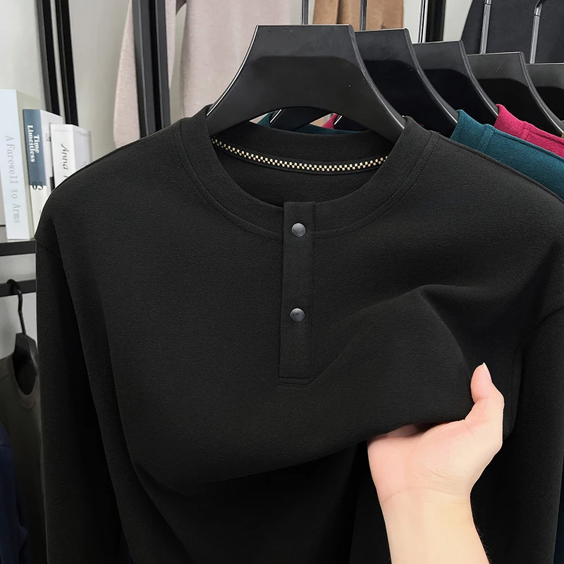 Męska luźna bluza Henley z okr – Embellish Knit recenzja i cena