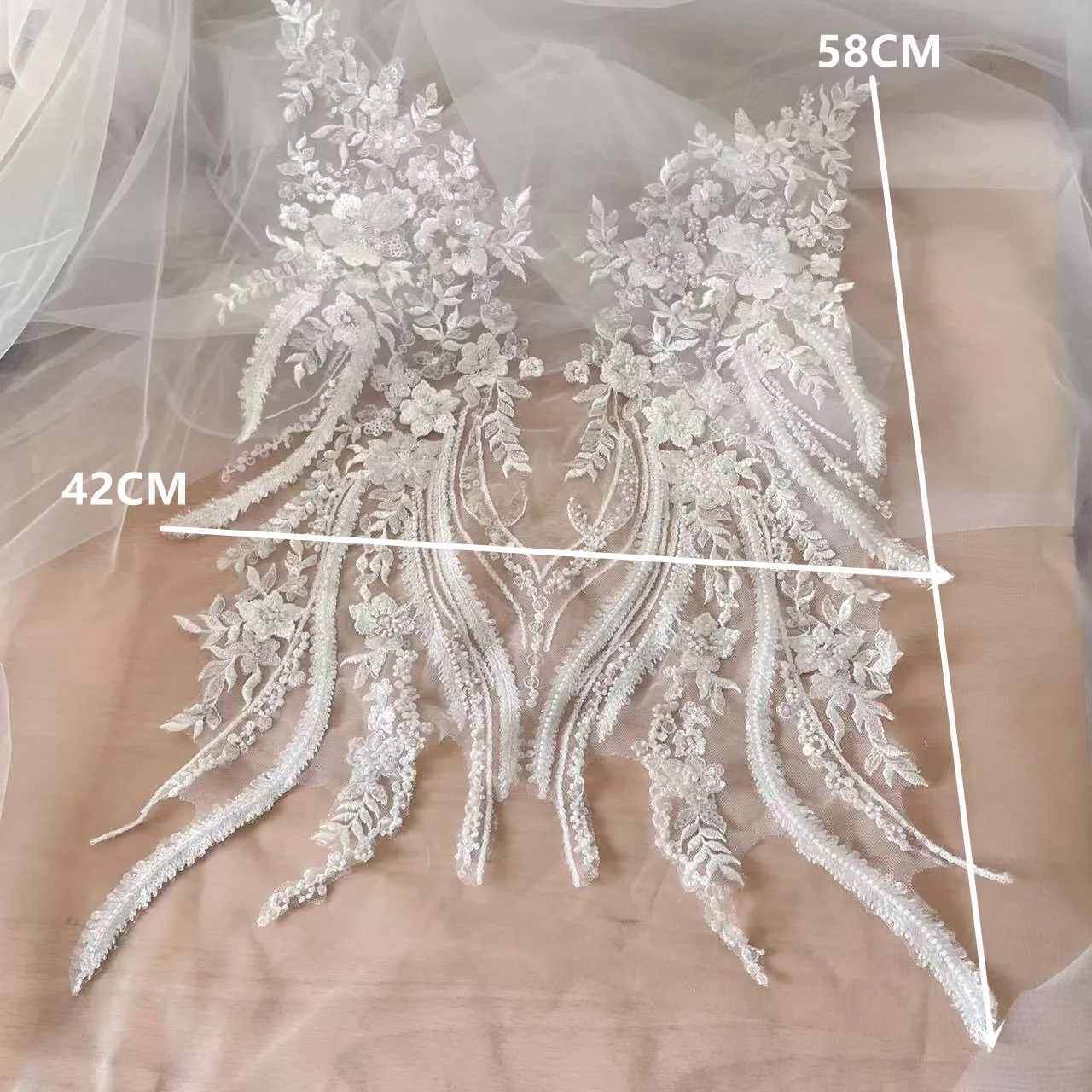 Nowe aplikacje do sukni ślubne – Applique Patch Flower recenzja i cena