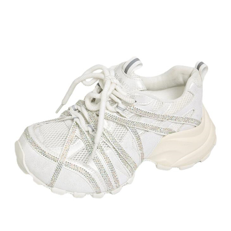 7CM Grube Sneakersy Damskie Bu – Crystal Mesh Fabric recenzja i cena