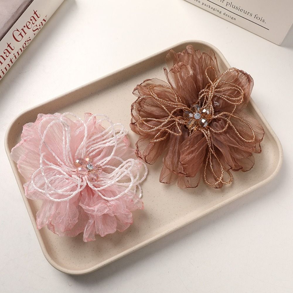 Aplikacja kwiatowa z organzy,  – Applique Patch Flower recenzja i cena